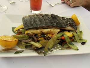 The Main Event; Grilled Mahi Mahi with grilled local squashes