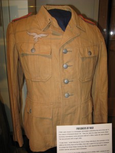 A WWII German Prisoner of War jacket from the Purnell Collection of the State of Delaware Office of Historical and Cultural Affairs